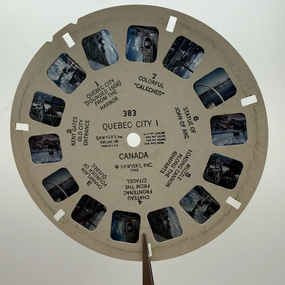 VTG Sawyer's View-Master Reel 1940's 1950's‎ Quebec Alberta Area Canada Lot (5)